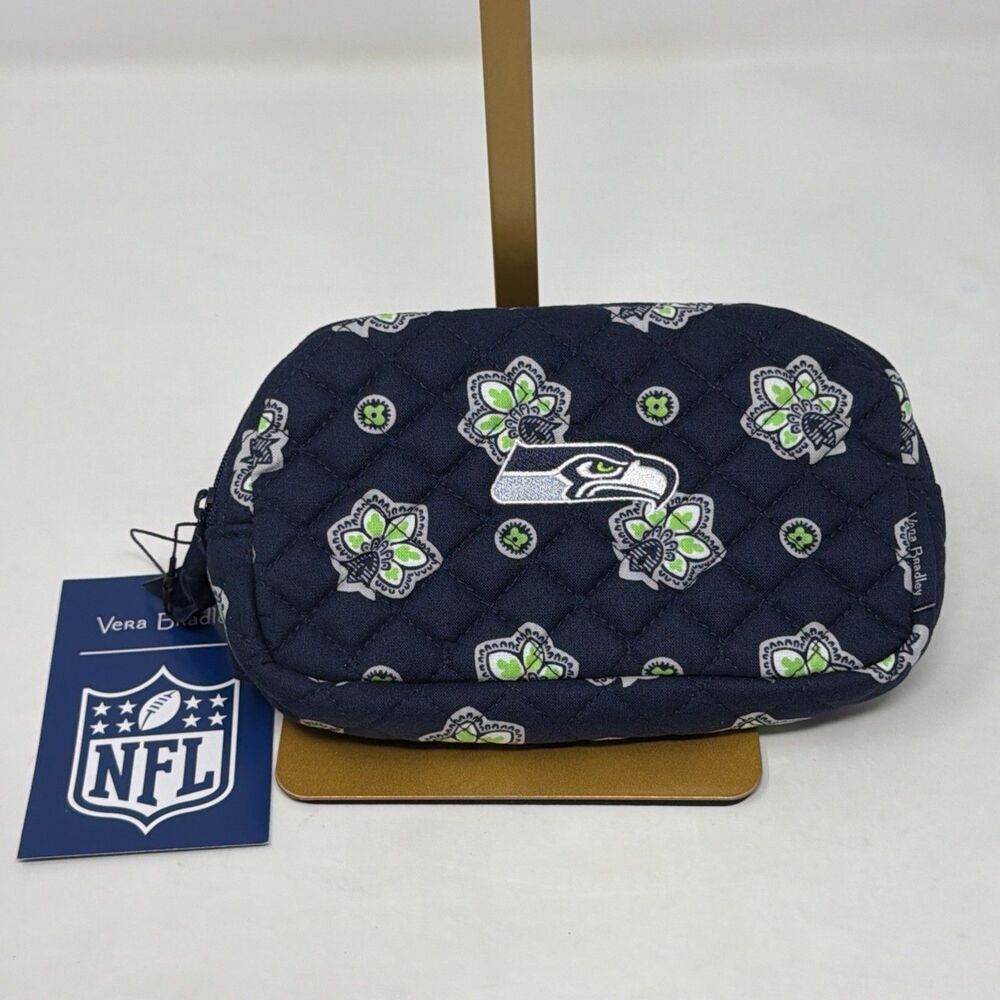 Vera Bradley NFL Seattle Seahawks Mini Belt Bag Neon Green Bandana NWT